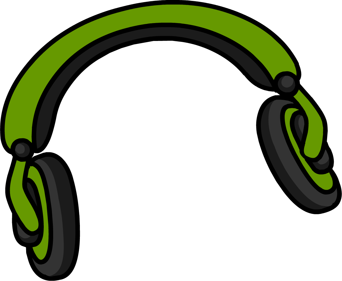 Green Headphones Clip Art Png - Imagenes De Audifonos Animados (1126x926)