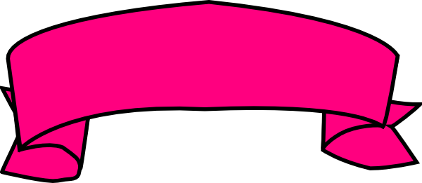 Pink Banner Clipart - Transparent Tumblr Banners Png (600x261)