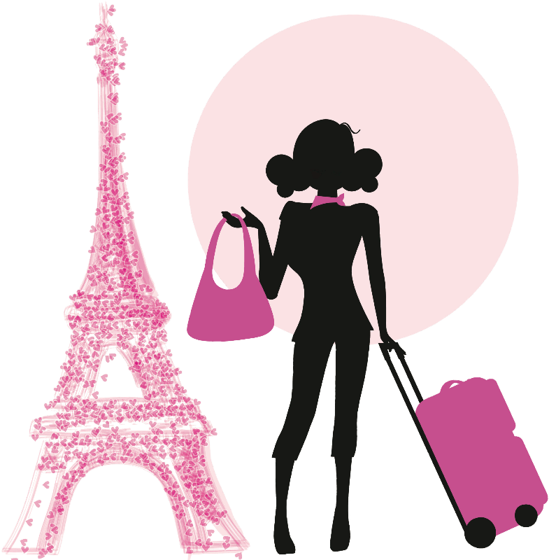 Dall Clipart Paris - Travel Girl Clipart Png (800x800)