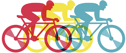 Download Png Image Report - Transparent Cyclists Clipart (533x255)