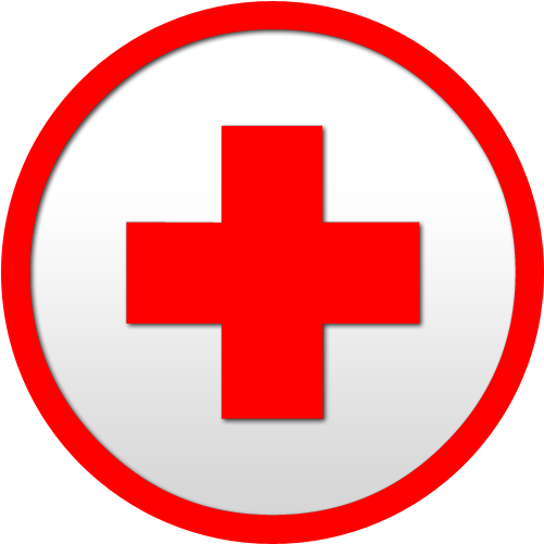 Red Cross Red Round Circle Clipart Image Ipharmd Net - Transparent Background Red Cross Png (512x512)
