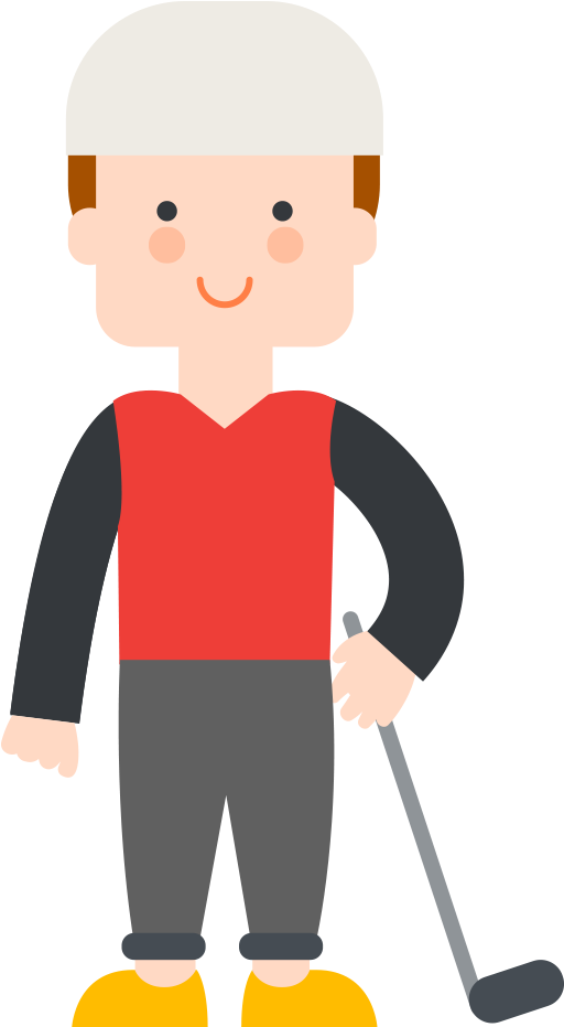 Golf Club Clip Art - Cartoon (1000x1000)