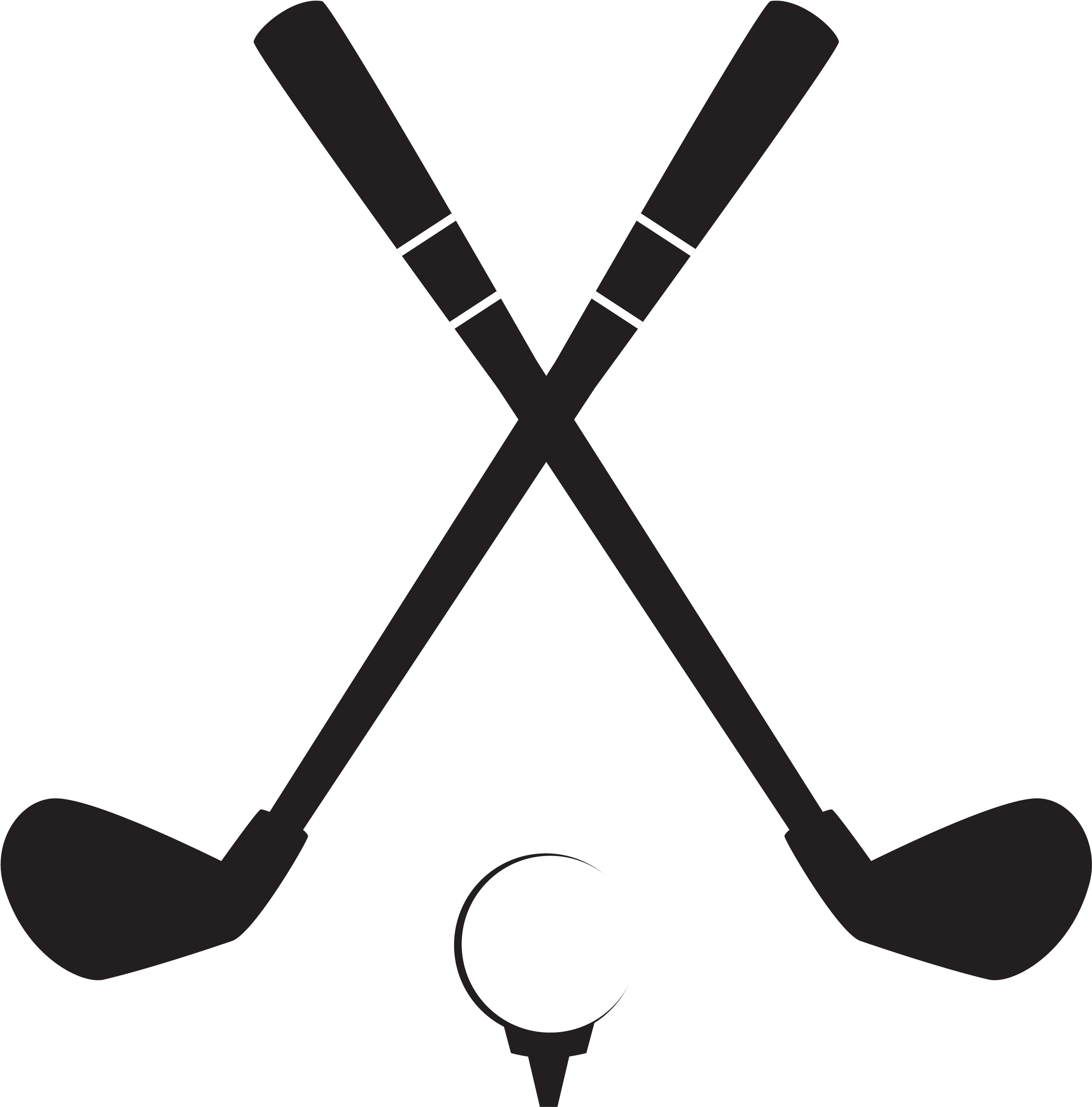 Golf Club Golf Ball Clip Art - Golf Club And Ball Clipart (3395x3860)