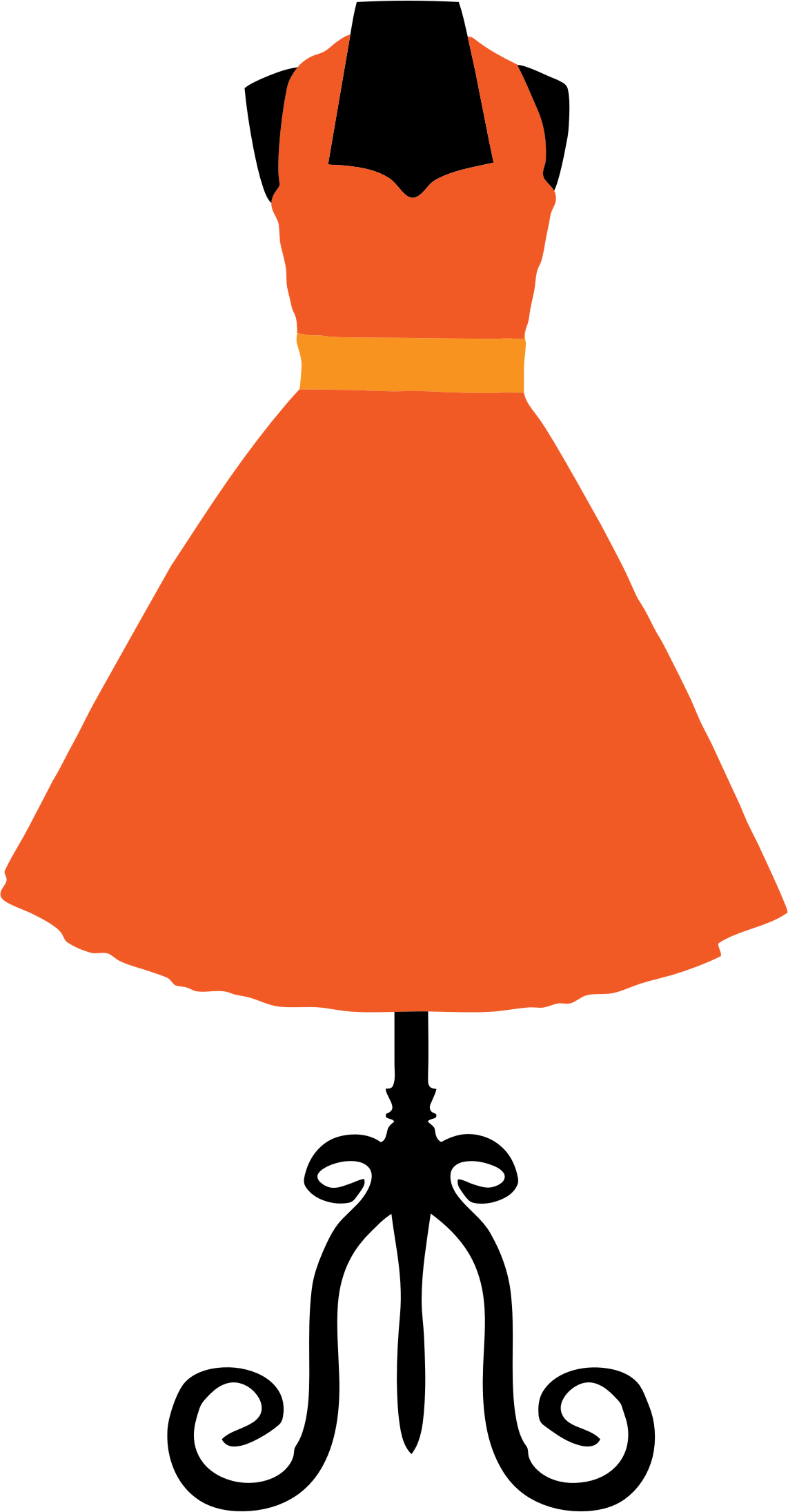 This Free Icons Png Design Of 1950's Vintage Dress - Dress Vintage Png (1142x2192)