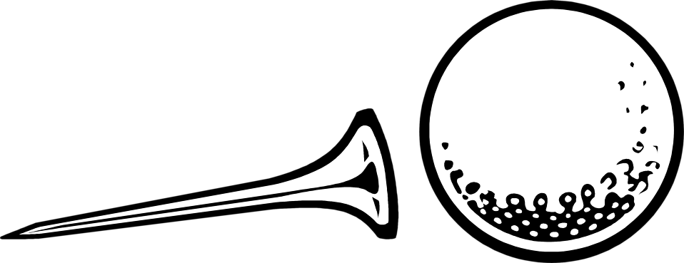 Free Golf Tee Clip Art Golf Tee Clipart - Golf Tee Clip Art (958x369)