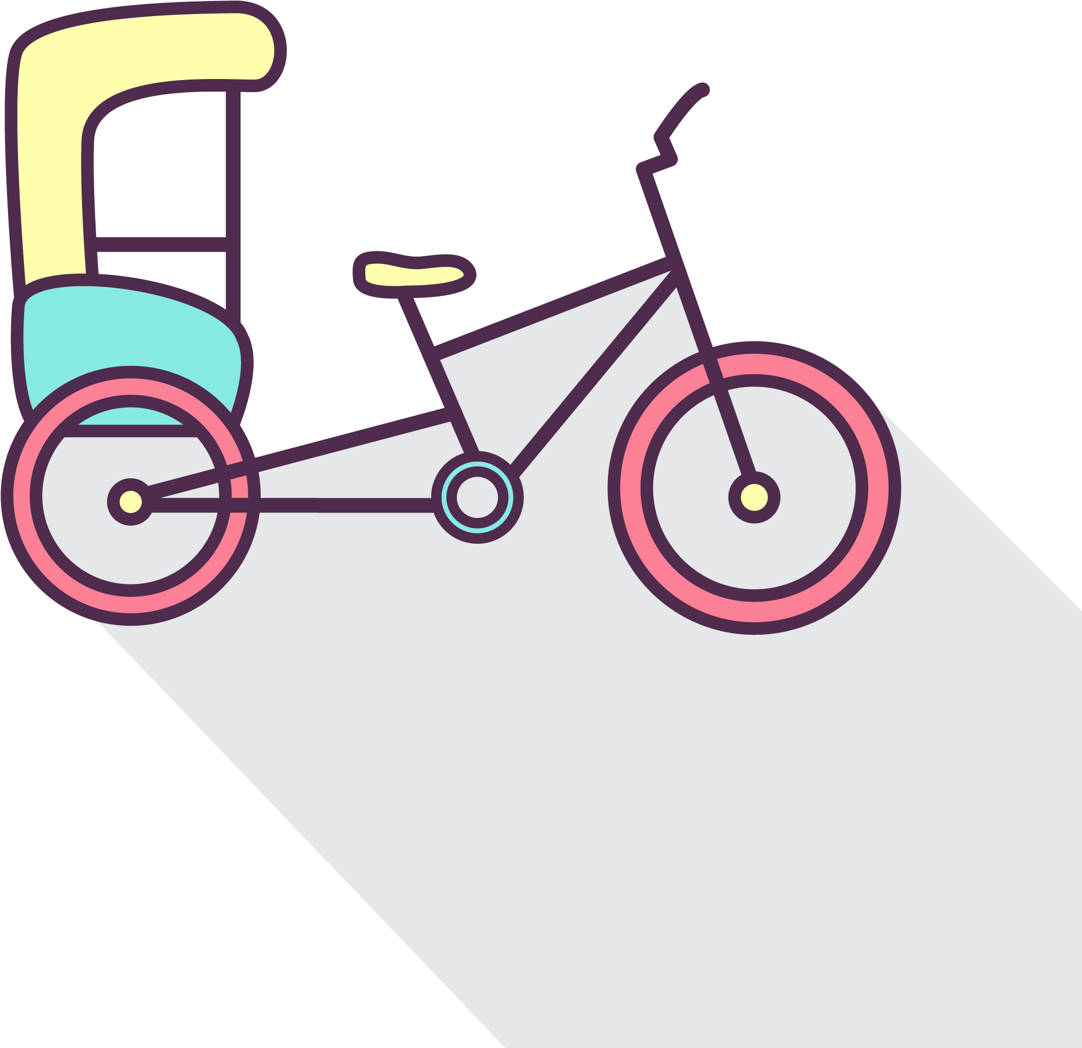 Png Coloured - Bicycle (2500x2500)