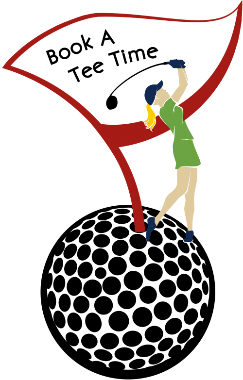 Book A Tee Time Widget-01 - Black And White Golfer Clip Art Free (500x783)