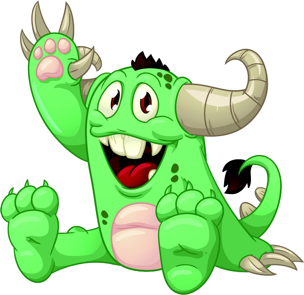 Cartoon Monster Animation Clip Art - Cute Cartoon Monsters (1000x999)