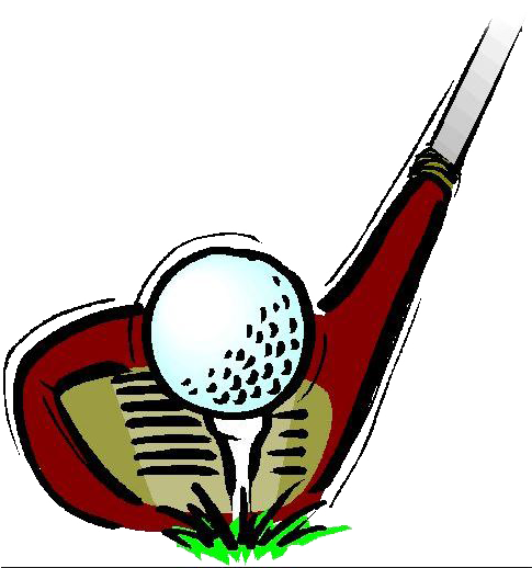 Golf Course Clipart One - Golf Club And Ball (484x543)