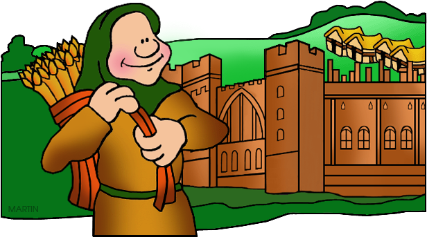 Free World History Clip Art By Phillip Martin, Manor - Fief In Medieval Europe (648x364)