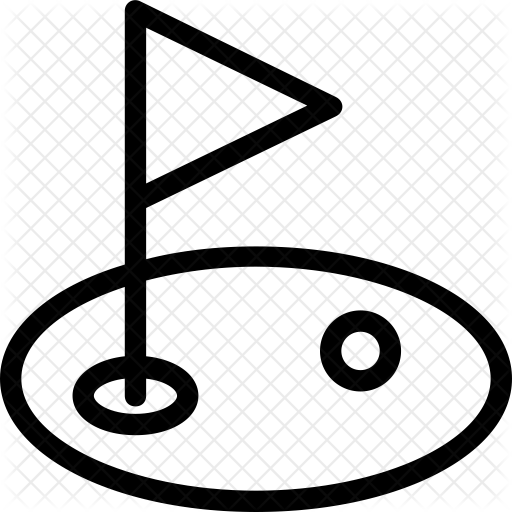 Golf Course Icon - Circle (512x512)