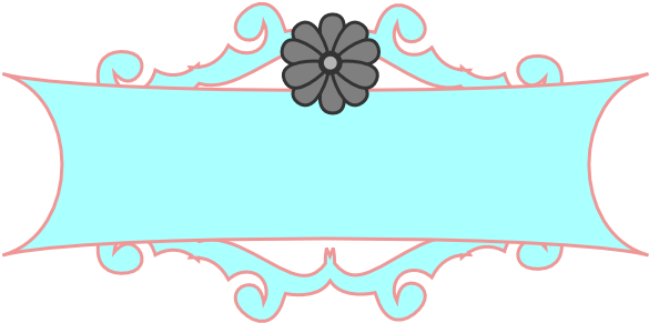 Mix Frame Svg Clip Arts 600 X 291 Px - Png Scroll Blue (600x291)