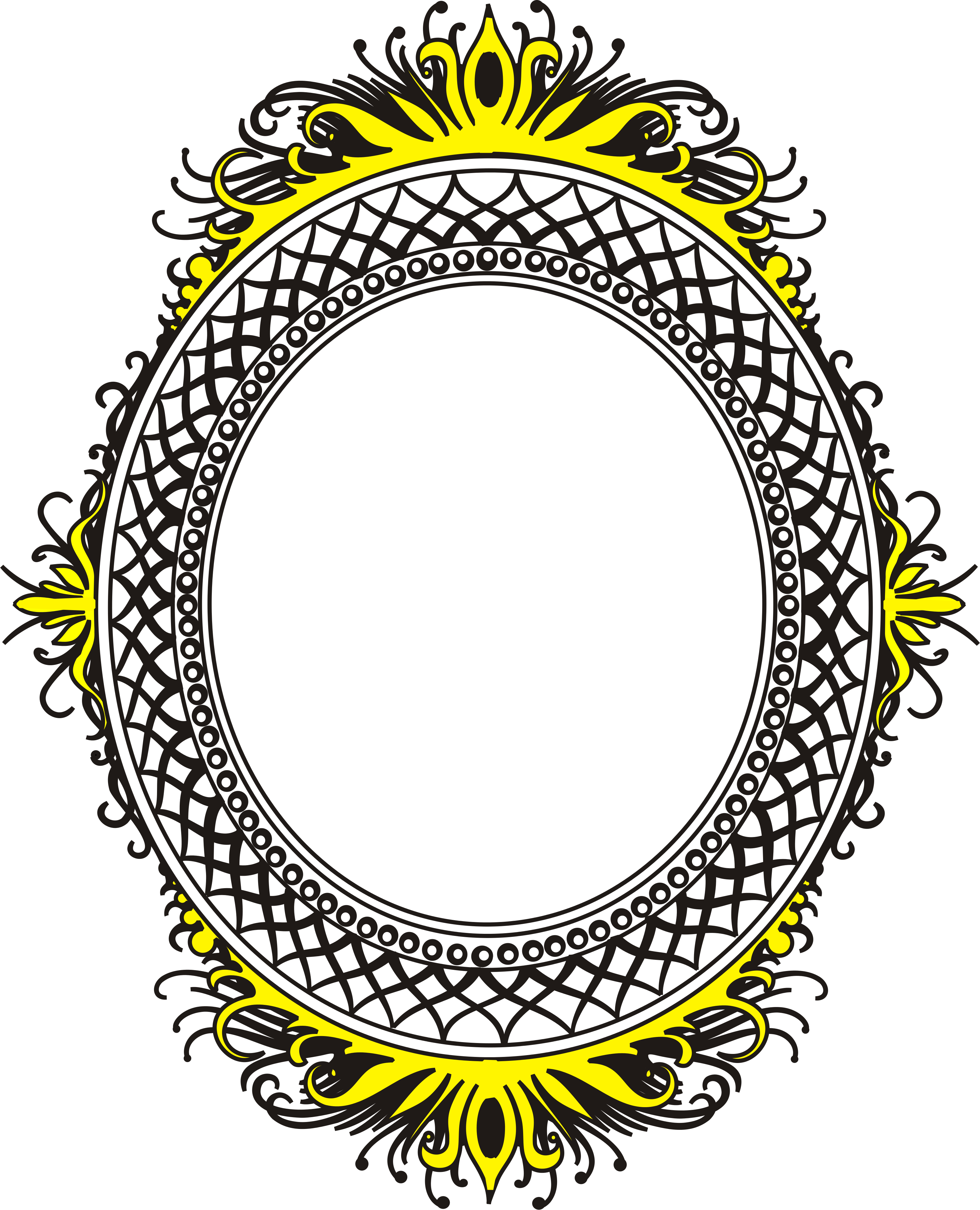 Clipart - Round Shape Photo Frame (3239x4000)