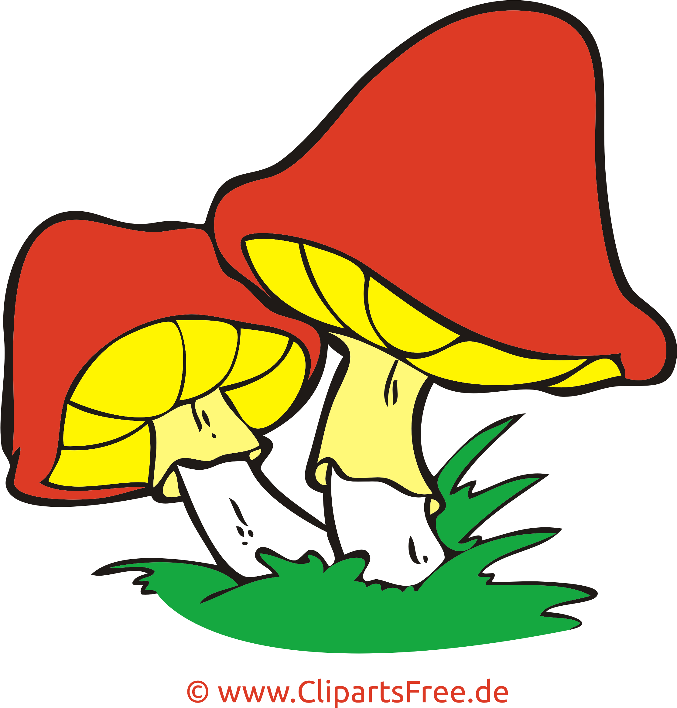 Pilze Im Wald Png Clipart, Bild, Cartoon Kostenlos - Clip Art (2551x2551)