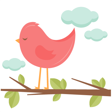Bird In A Tree Svg Scrapbook Cut File Cute Clipart - Scalable Vector Graphics (432x432)
