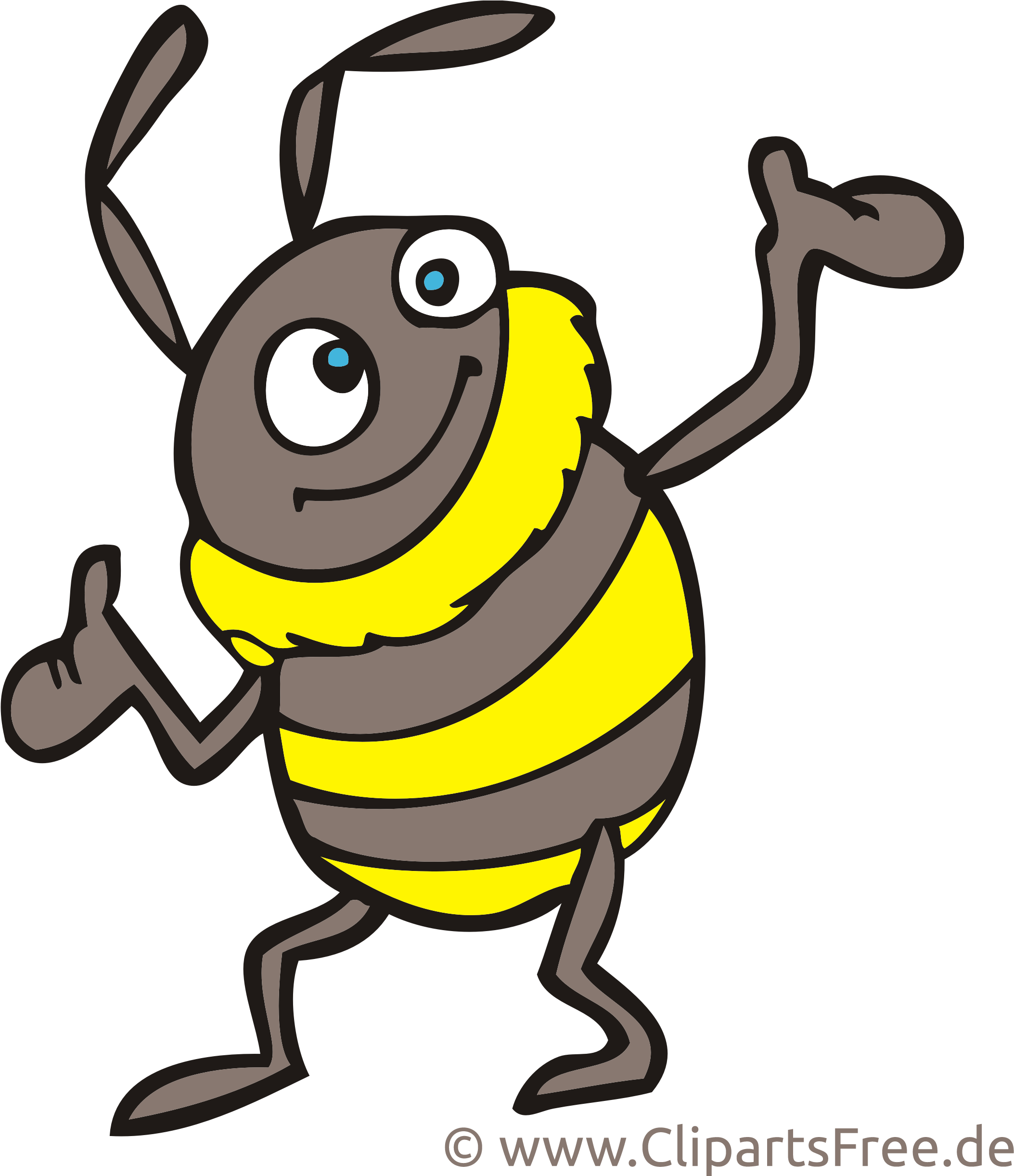 Hummel Clipart, Bild, Cartoon Kostenlos - Hummel Clipart (2268x2551)