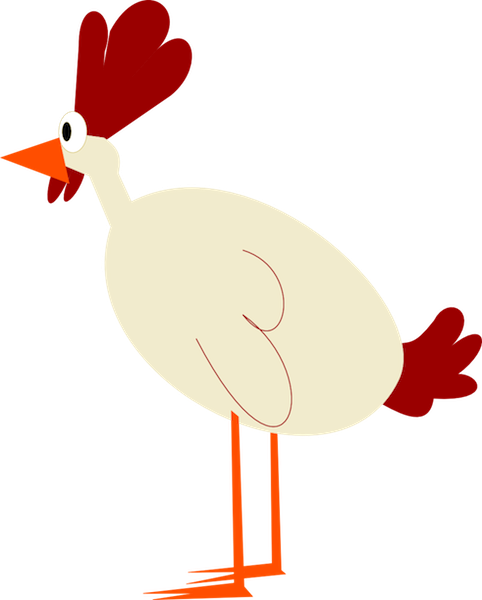 Free Funny Scrap Chicken Png Funny Chicken Scrapbooking - Chicken (482x600)