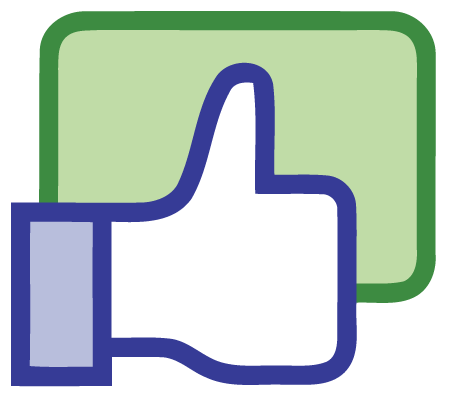 Facebook Like Button Vector Free Download - Facebook Like Transparent Background (458x409)