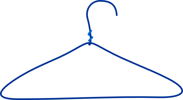 Clothes Hanger Svg Clip Arts 600 X 327 Px - Clothes Hook Png (600x327)