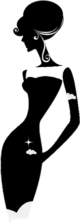 Silhouette Dress Woman Clip Art - Fashion Silhouette Png (500x500)