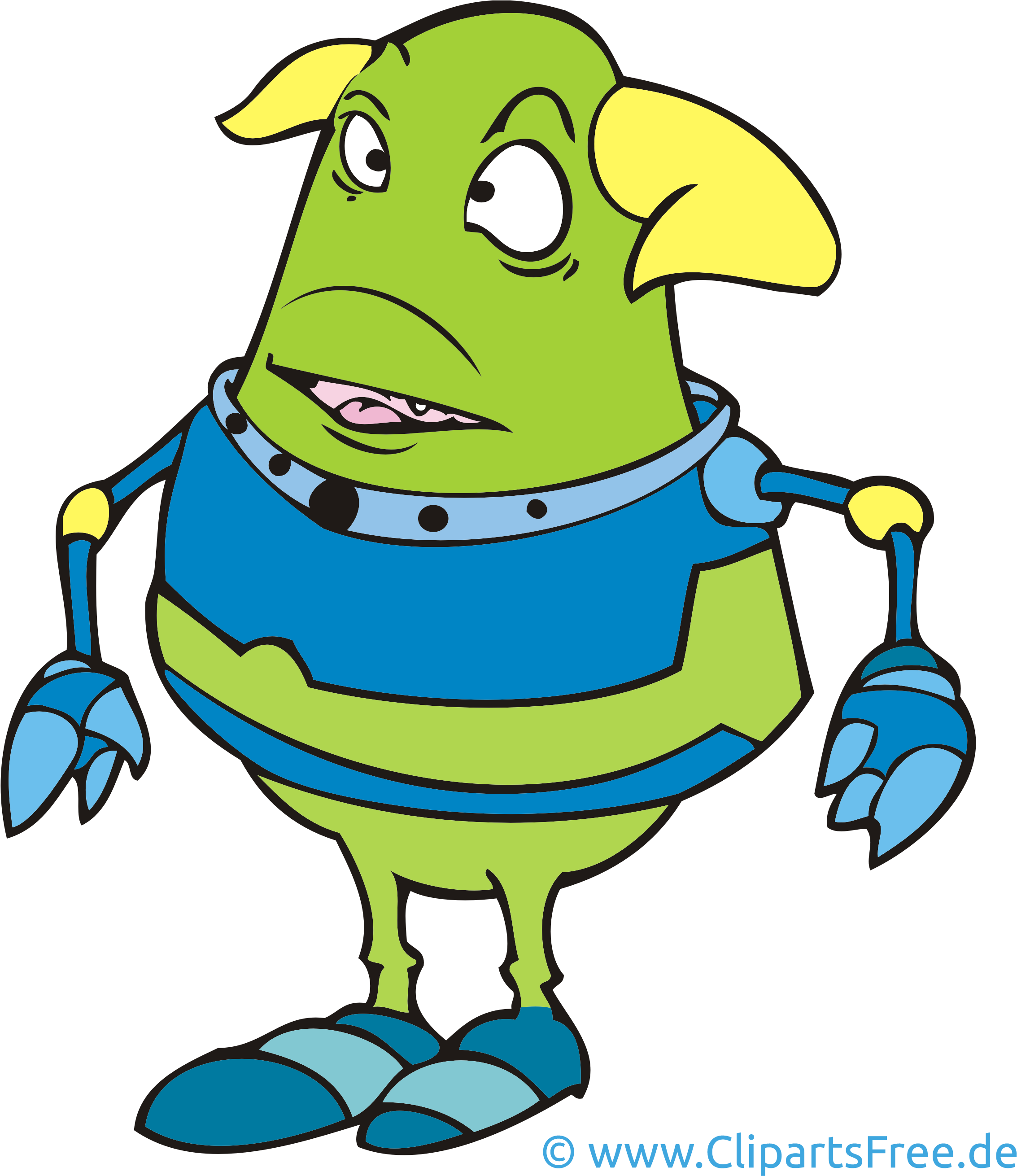 Alien Png Bild, Clipart, Grafik, Cartoon - Drawing (2409x2693)