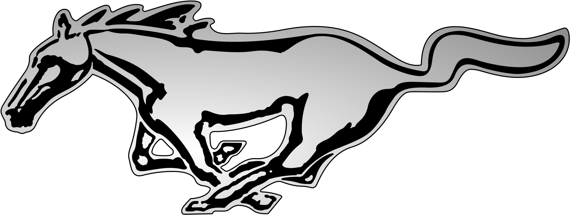 Mustang Logo Png Photos - Car Brands With Horse (2000x875)
