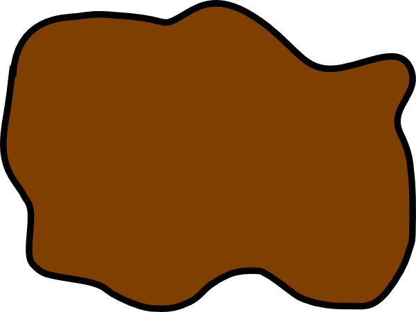 How To Set Use Brown Mud Puddle Svg Vector - Mud Puddle Clipart (600x451)