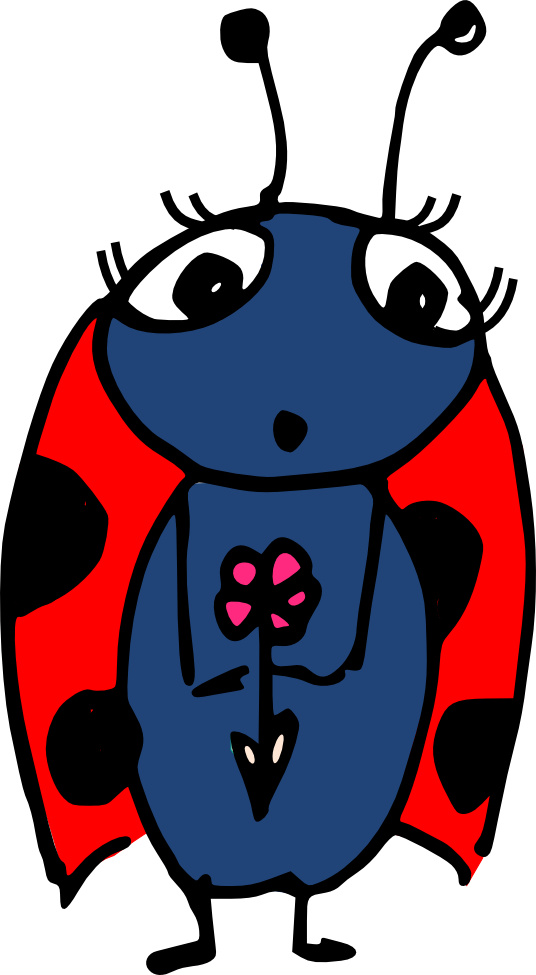 Free Scrap Ladybug With Flower Png - Free Scrap Ladybug With Flower Png (536x975)