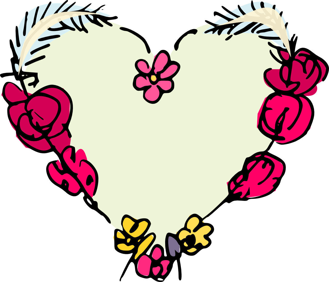 Free Digital Heart Scrapbooking Embellishment - Heart Birthday Clipart (1277x1095)
