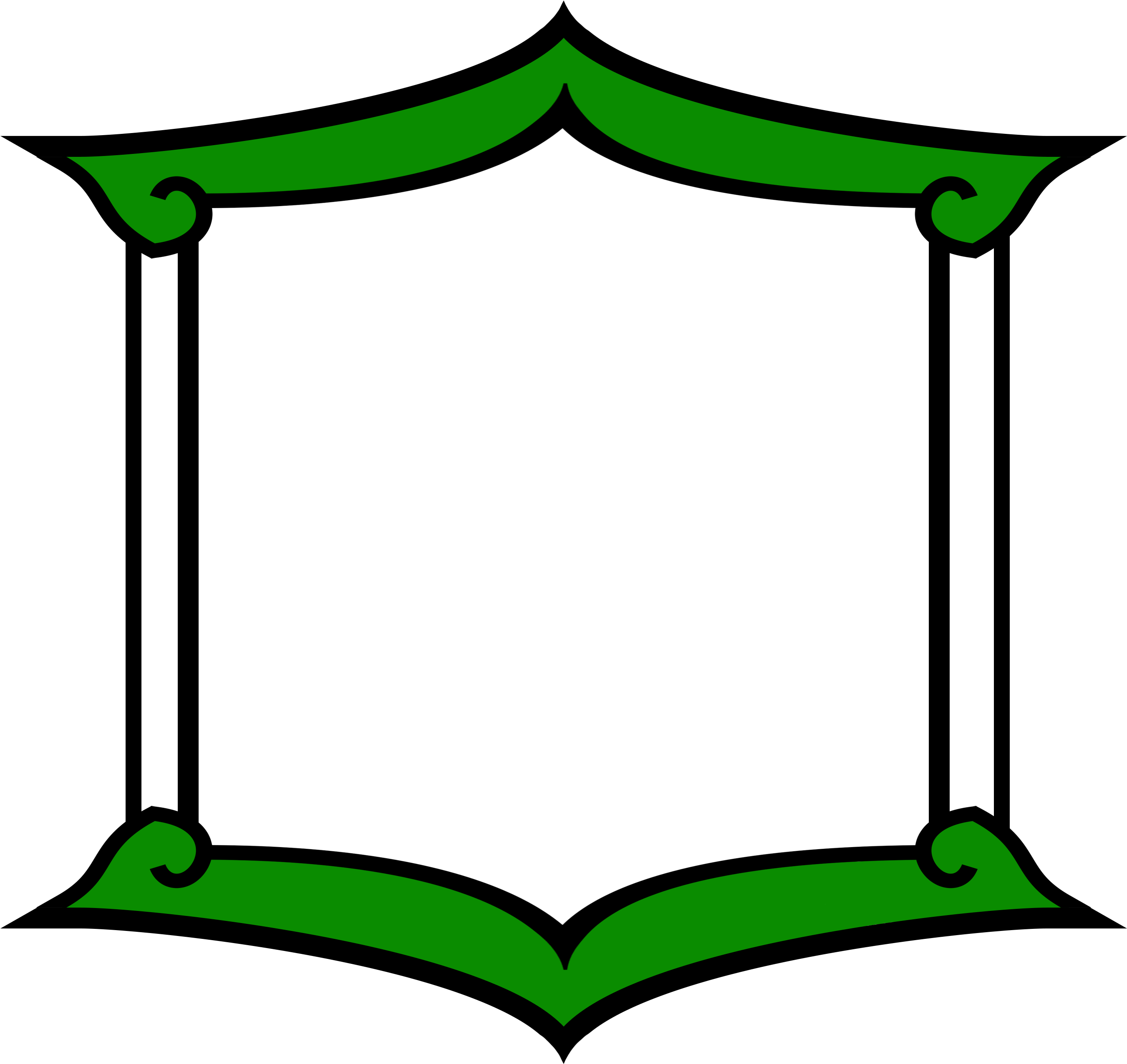 Ancient Rome-roman Inspired Border Frame Png Transparent - Green Border Transparent (2700x2700)