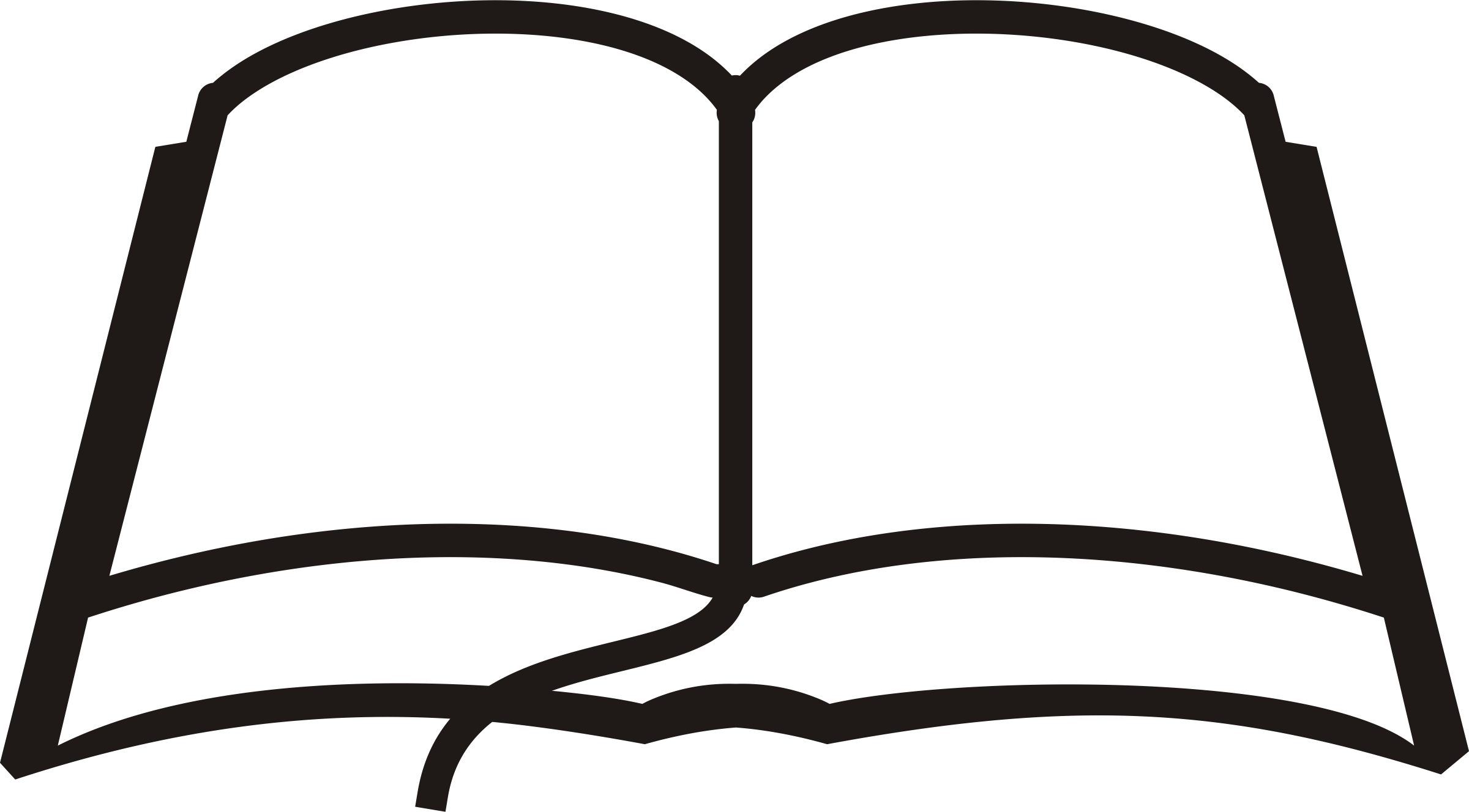 Search - Open Book Line Art (2400x1328)