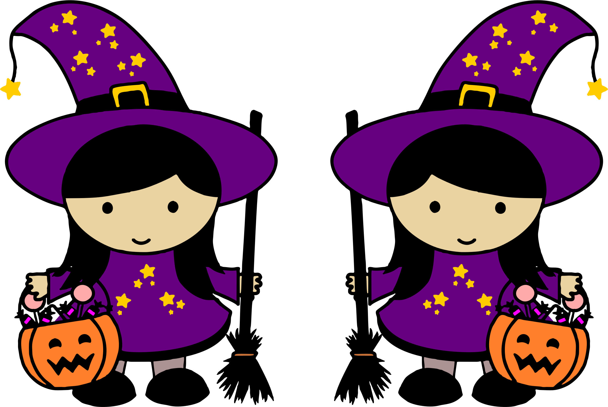 Big Image - Witches Clipart (2358x1580)
