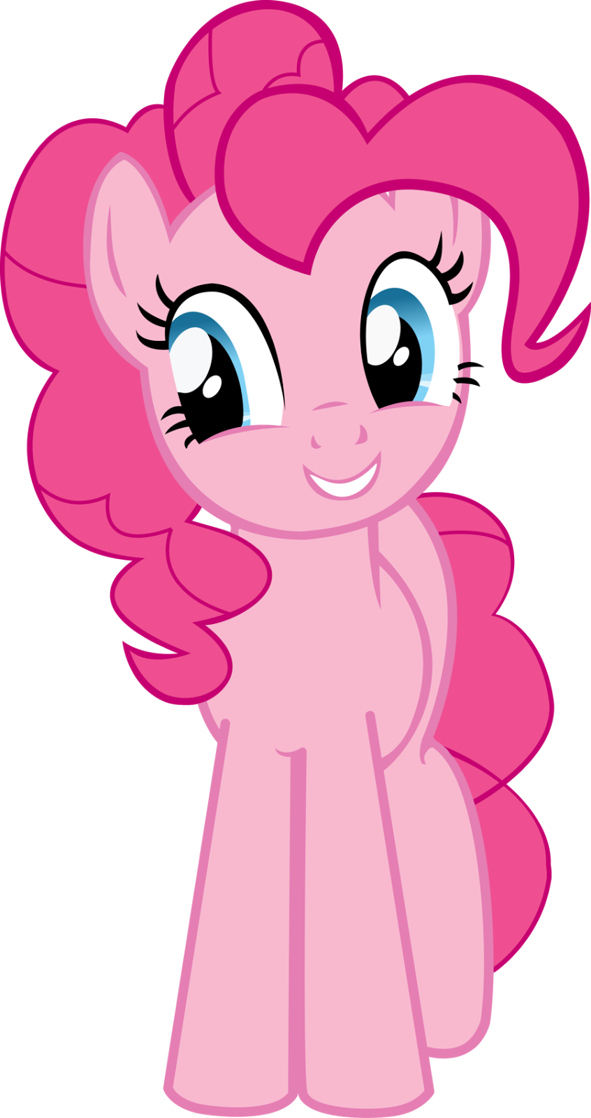 Bezsprzecznie I Jednoznacznie Wygrywa Tu "ja, Diablica" - Pinkie Pie Side Vector (846x1600)