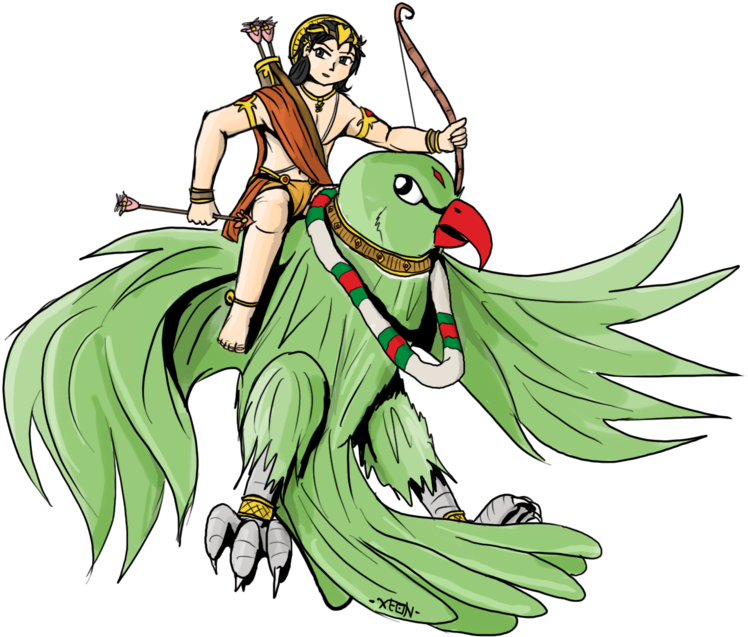 Jak Całe Malarstwo Dotyczące Zwierząt - Hindu Cupid (900x675)