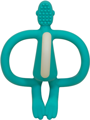 Monkey Green Gryzak Masujący Ze Szczoteczką - Matchstick Monkey Teething Toy (500x500)