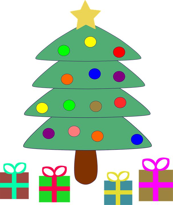 To Jeszcze Nie Koniec Słodkich Niespodzianek, Bo Kolejną - Christmas Tree With Gifts Clipart (607x720)