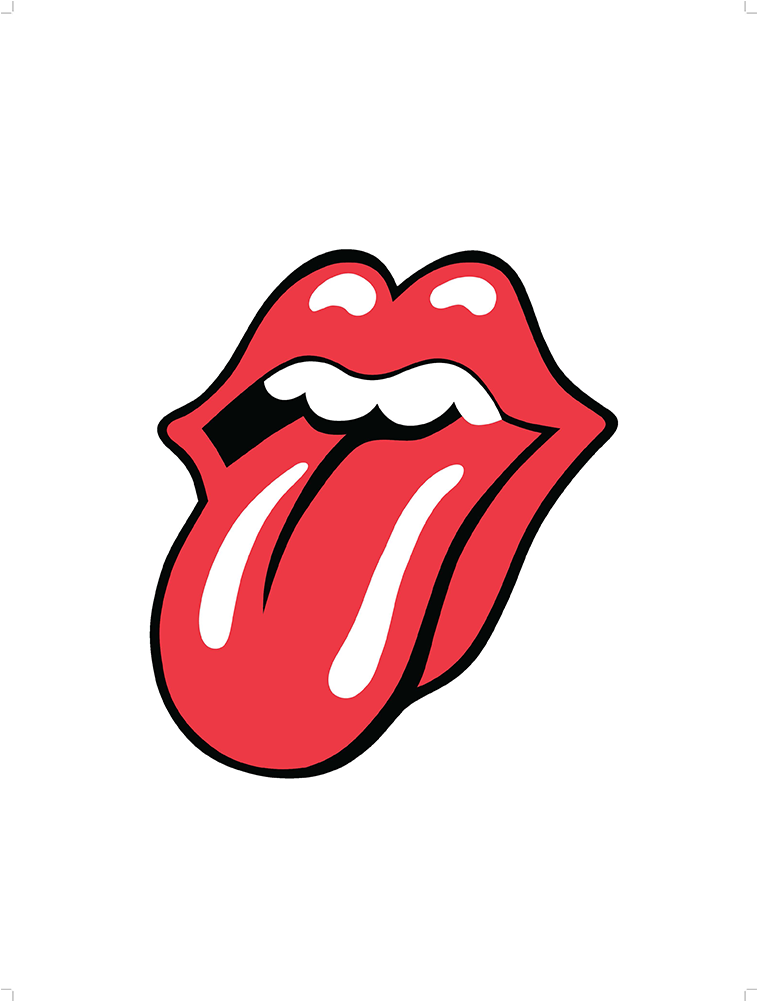 The Rolling Stones Tongue Logo 1971 Lithograph - Rolling Stones Lips Logo (1000x1000)