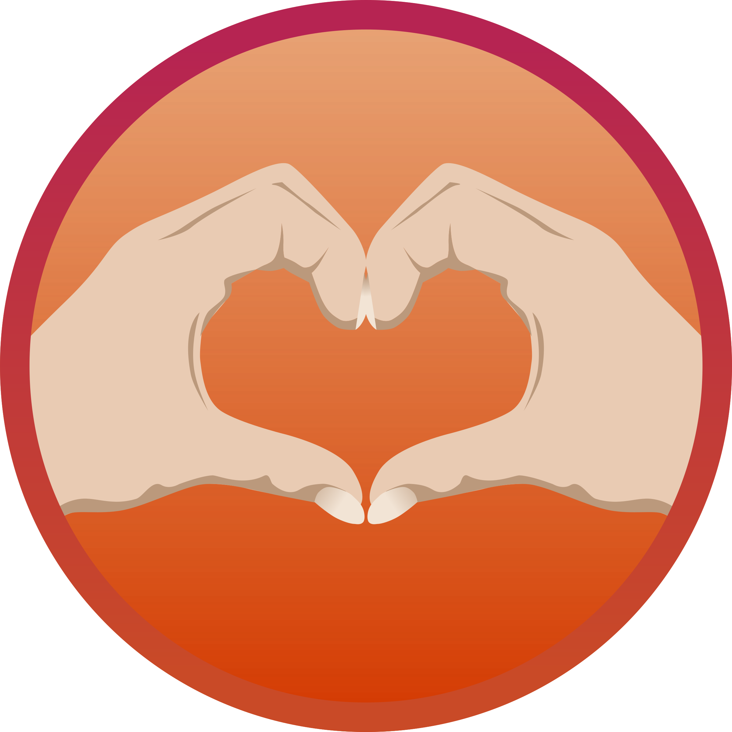 Hand Clipart Public Domain - Gambar Tangan Berbentuk Hati (2400x2400)