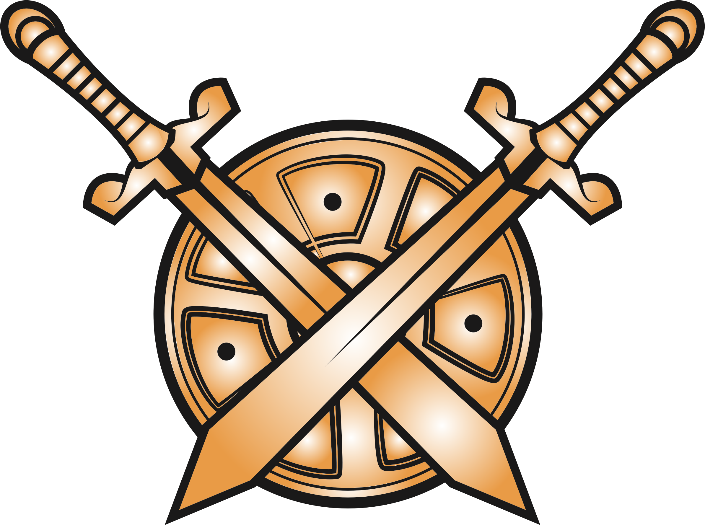 Big Image - Shield And Sword Png (2387x1778)