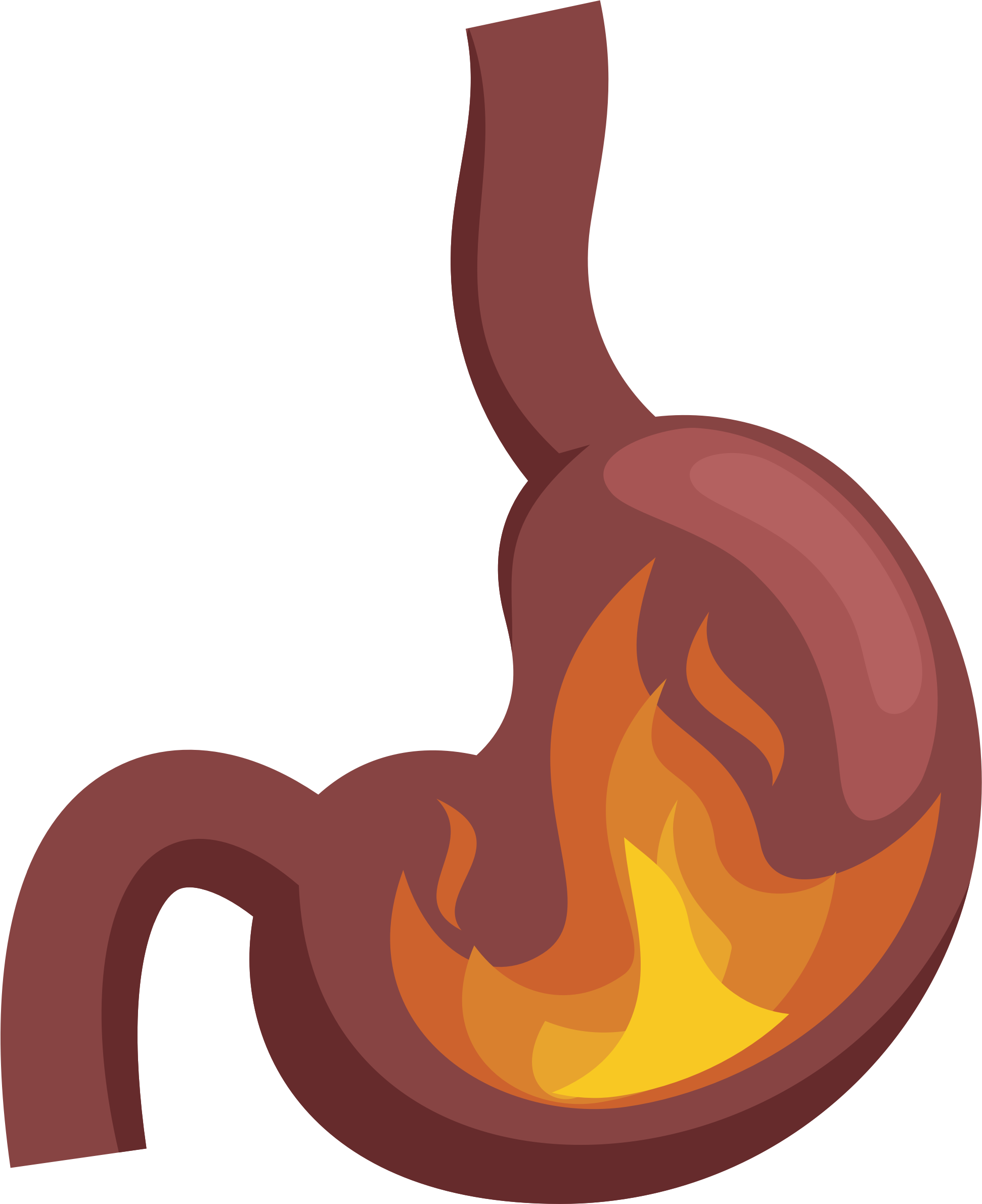 Big Image - Heartburn Clipart (1942x2381)
