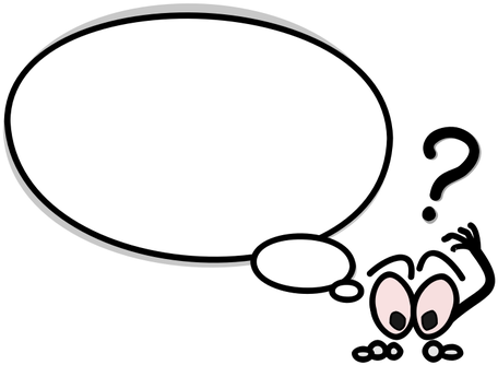 Puzzled Speech Bubble Vector Clip Art Public Domain - Bulle Png (500x500)
