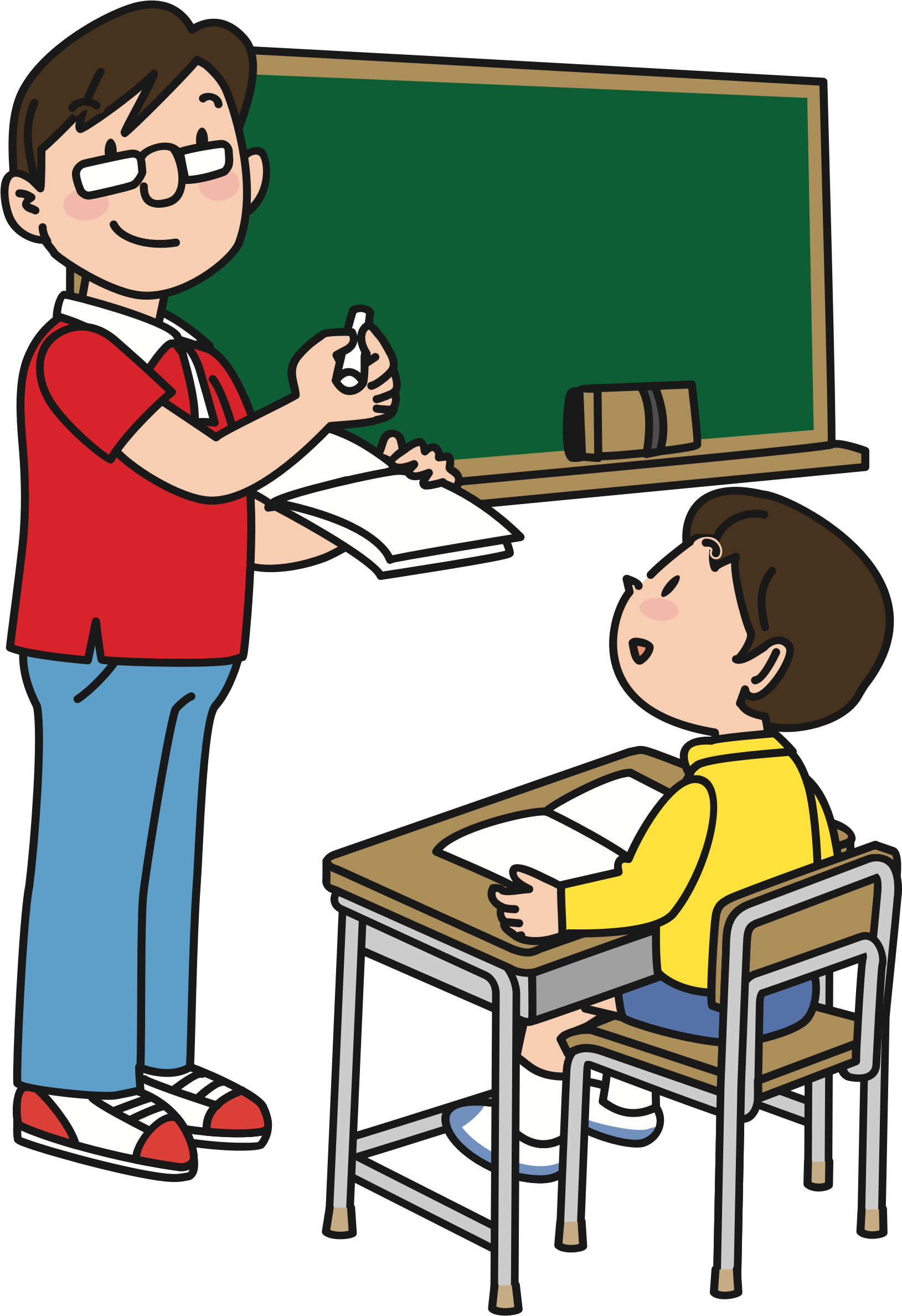 Big Image - Male Teacher Clipart (1629x2376)