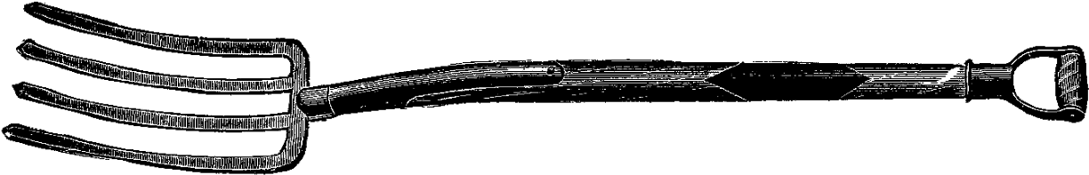 Vintage Fork Clipart - Rifle (1600x527)