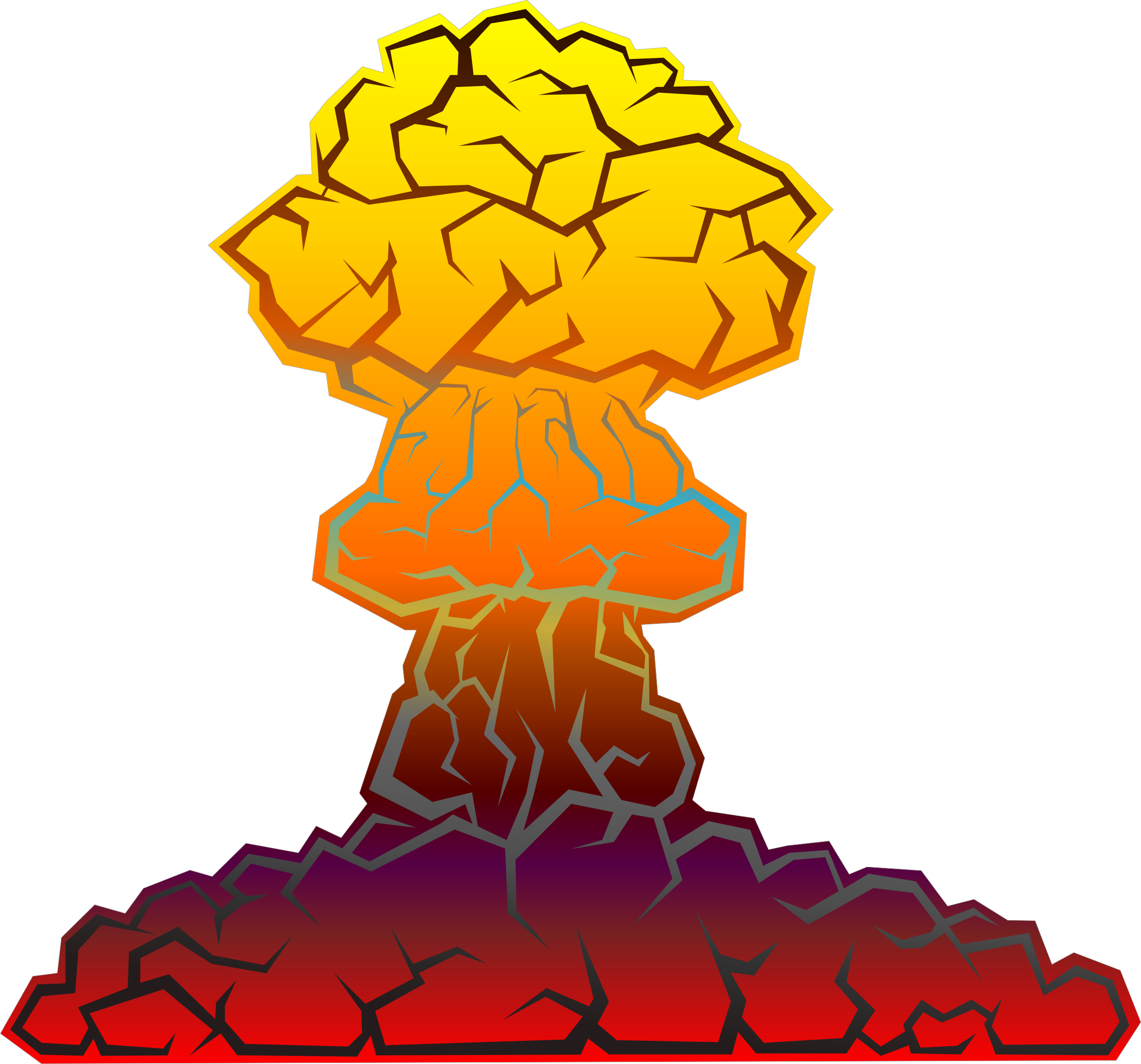 Open - Nuke Explosion Clip Art (2400x2239)