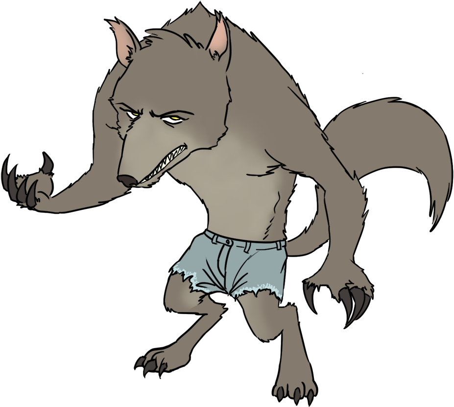 Zombie Clipart Werewolf - Werewolf Clipart (953x859)