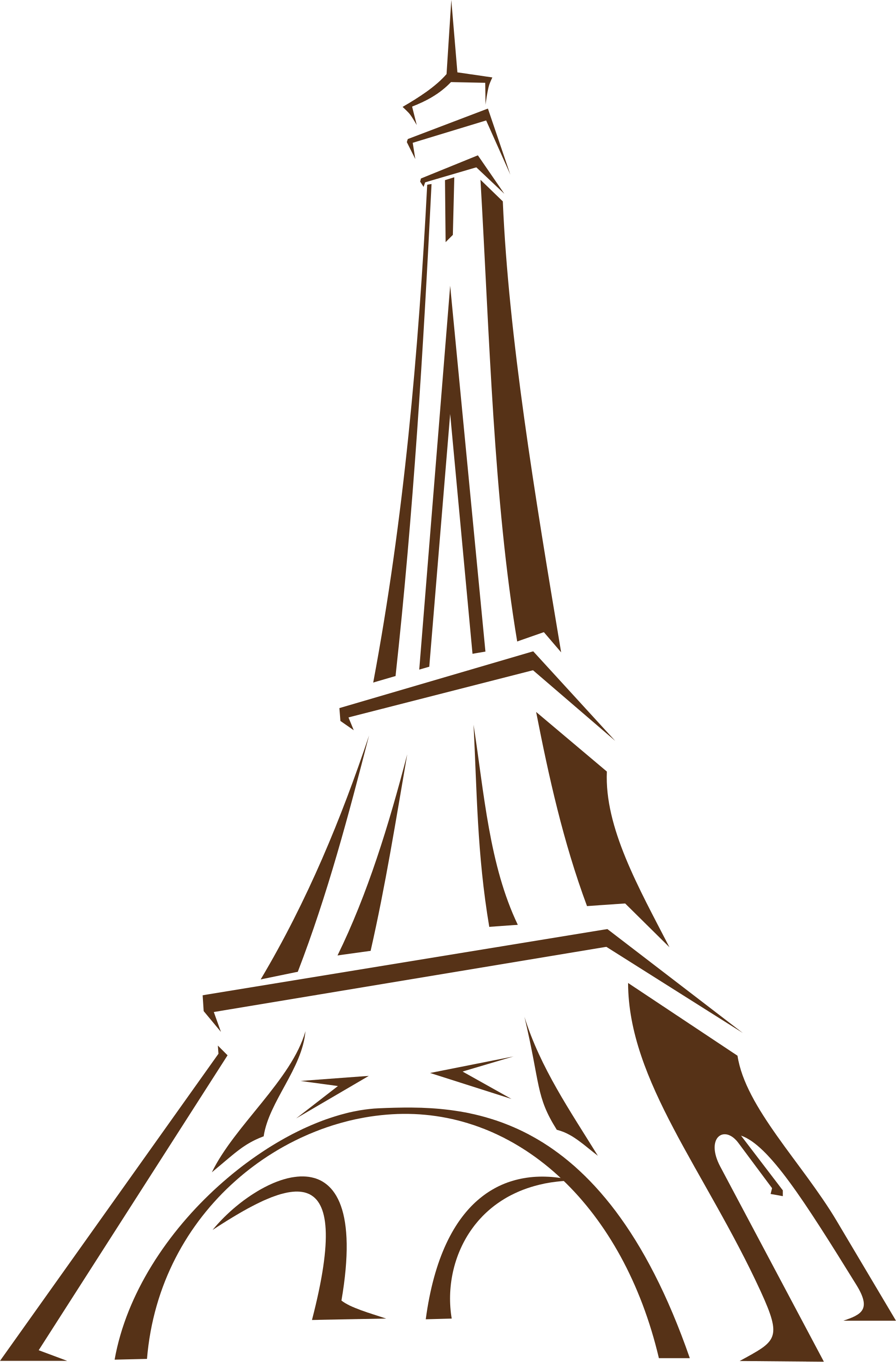 Open - Drawing Of The Eiffel Tower (2000x3039)