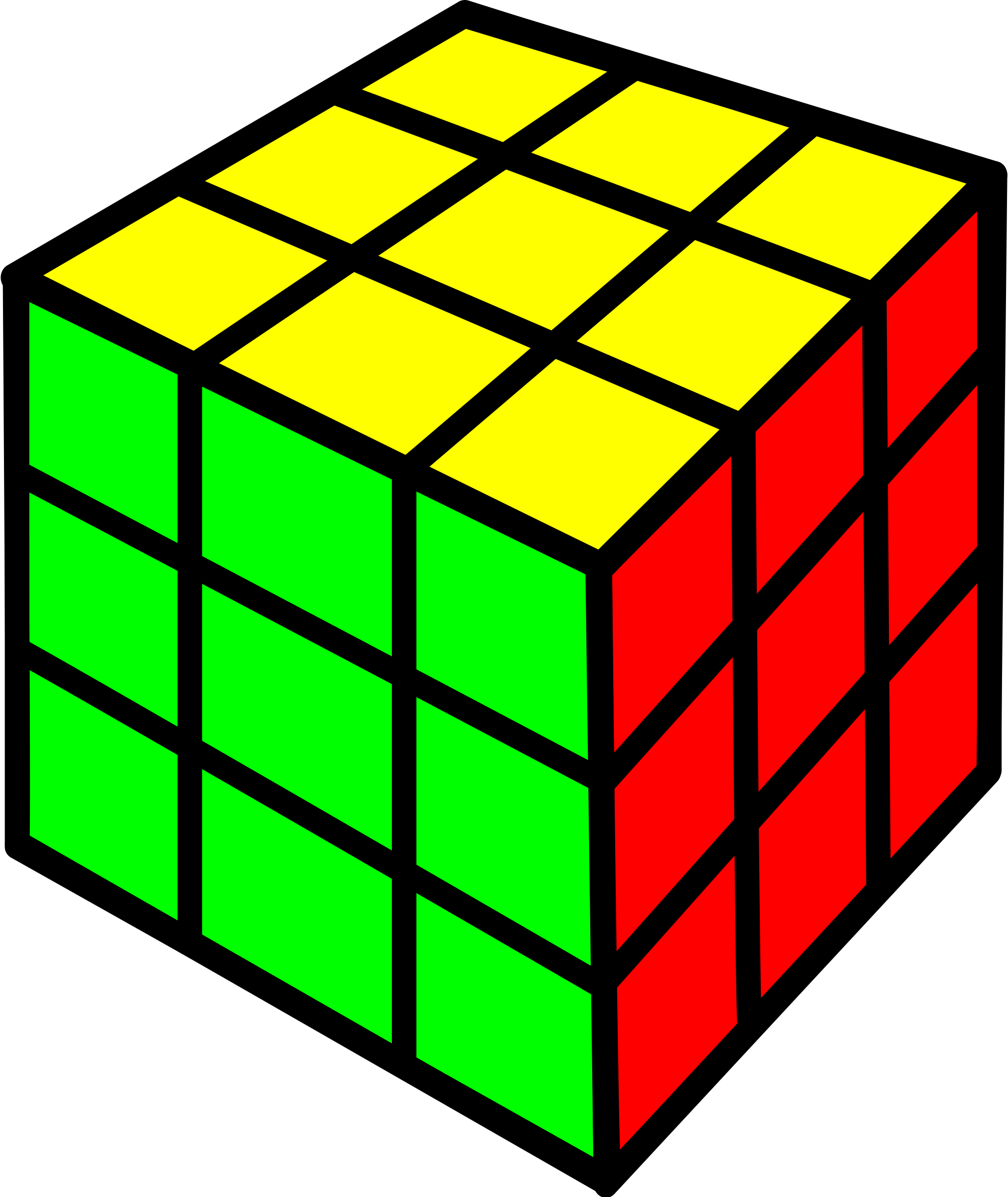 Rubik's Cube Png Image - Clip Art Of Square Objects (2022x2400)