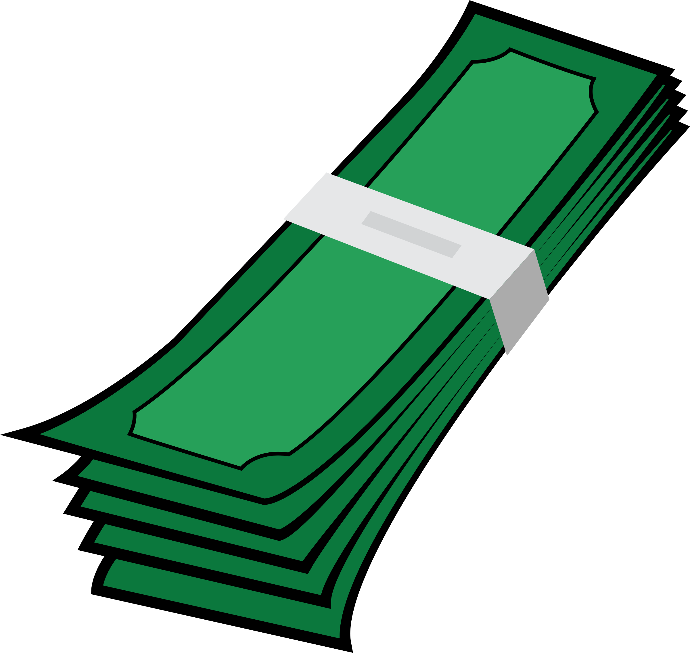 Cash Clipart Stack Money - Money Clipart Transparent (2400x2272)