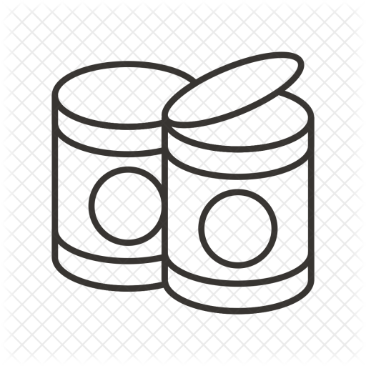 Canned Food Clipart Black And White - Tree Of Life Stencil (512x512)
