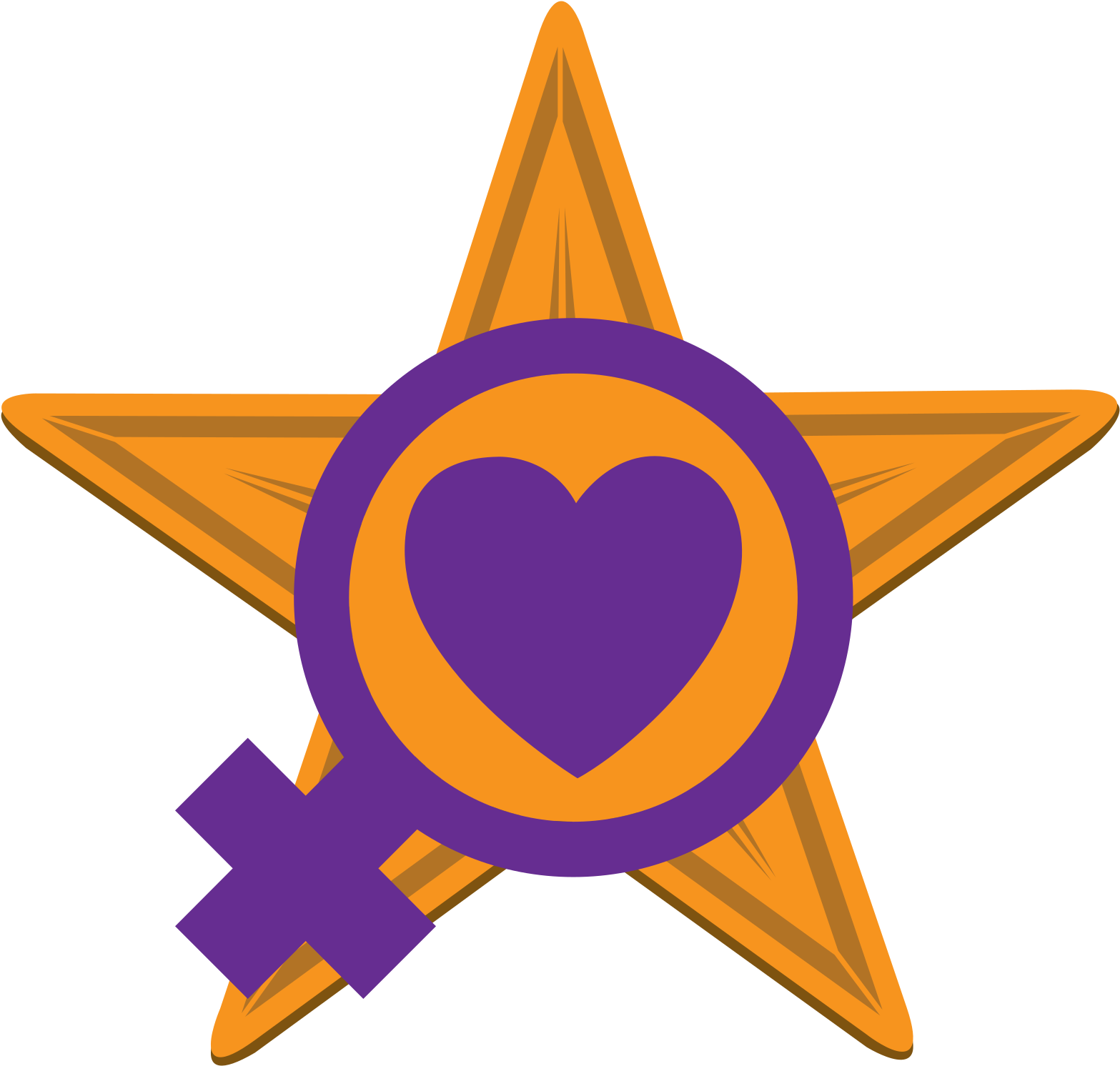 Wikiproject Feminism Barnstar - Clip Art (1585x1510)